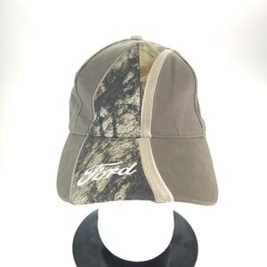 Ford Motor Co Real Tree Camo Color Block Hat Flex Fit One Size‎ Fits Most